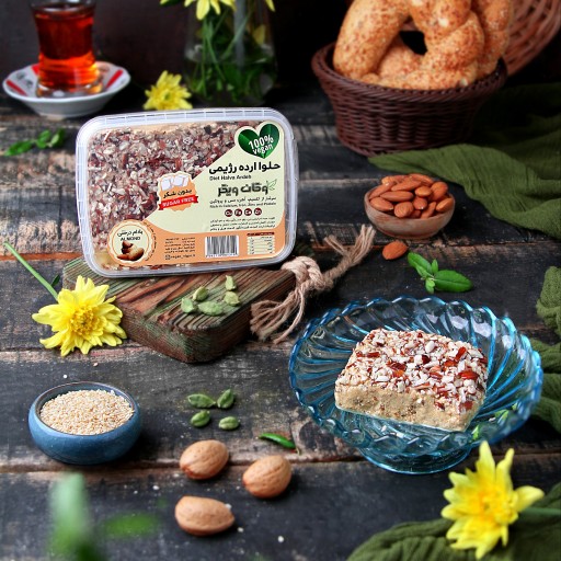 حلوا ارده رژیمی بادام درختی وگان ویگر 