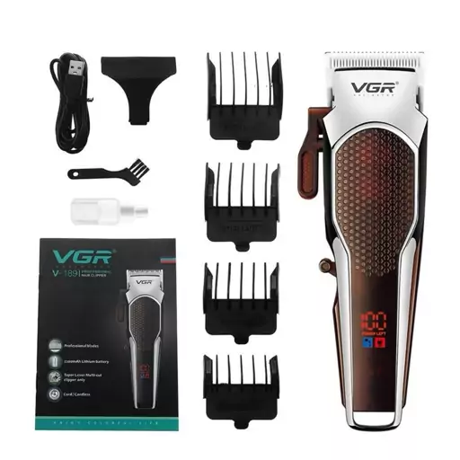 ماشین اصلاح وی جی آر VGR مدل V-189 با یکسال گارانتی شرکتی 
