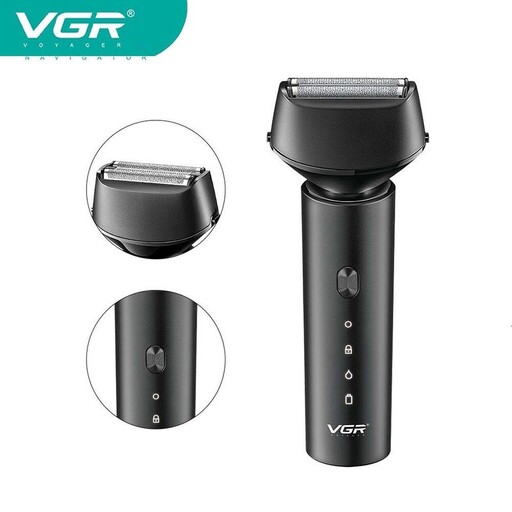 ماشین اصلاح موی صورت وی جی ار مدل V-381 دارای یکسال گارانتی شرکتی 