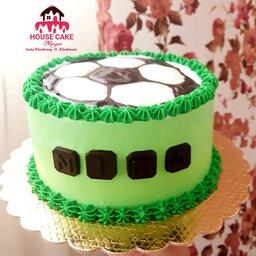 کیک تولد خامه ای توپ فوتبال پسرونه 