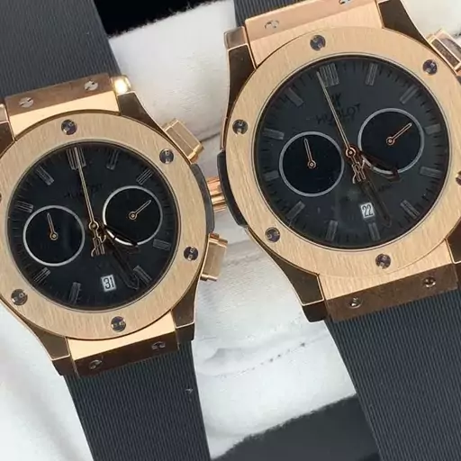 ساعت مچی مردانه هابلوت  موتور ژاپن . بند رابر    Hublot 