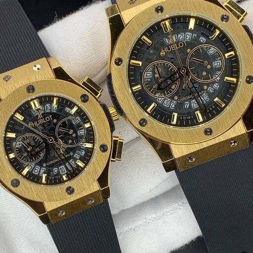 ساعت مچی ست مردانه و زنانه هابلوت بند رابر. HUBLOT 