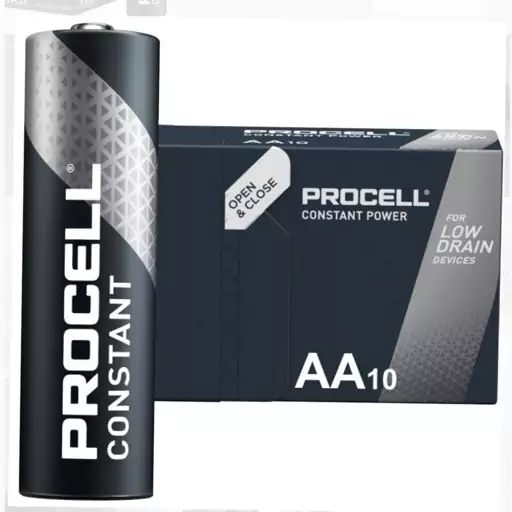 یک جفت باتری قلمی آلکالاین پروسلPROCELL AA10 وارداتی بلژیک الکالاین اصل