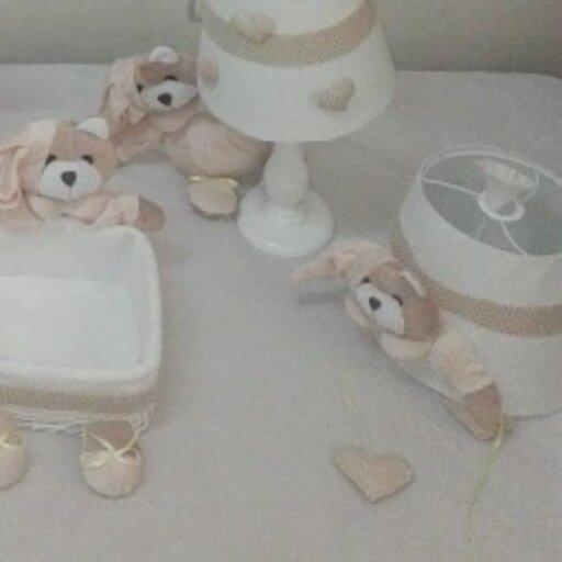 لوستر اتاق کودک-طرح خرس نانان - قابل سفارش با رنگ  دلخواه شما