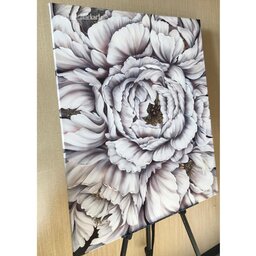 تابلو نقاشی گل رز سفید  سایز بزرگ