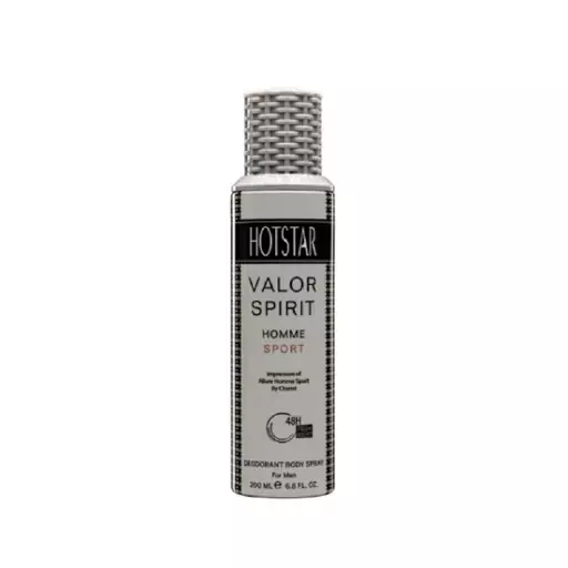 اسپری دئودورانت مردانه هات استار مدل Valor Spirit حجم 200 میلی لیتر