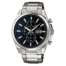 ساعت کاسیو ادیفایس 4 موتوره کرنوگراف CASIO Edifice EFB500 ژاپن 2 تقویم  استیل 