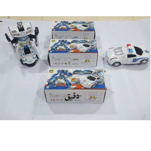 خرید اسباب بازی ماشین پلیس تبدیل شونده ربات شو - به قیمت بسیار مناسب - رنگ سیاه