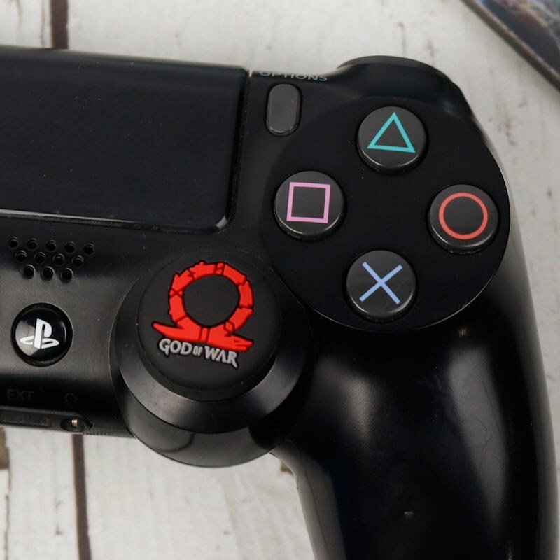 روکش آنالوگ دسته بازی 2تایی PS4-XBOX طرح God Of War قرمز