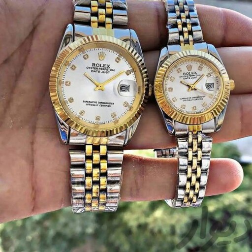 ساعت زنانه رولکس Rolex صفحه نقره ای 