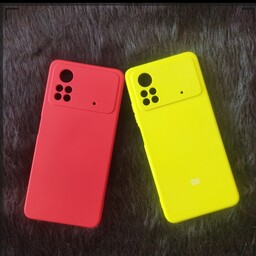 گارد سیلیکونی گوشی شیائومی POCO X4PORO در رنگ های زرد و قرمز