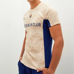 تی شرت ورزشی نخی مدل هواداری بارسلونا barcelona برند السی وایکیکی lcwaikiki سایز M  