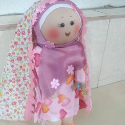 عروسک باحجاب اسلامی اسوه طرح بنفش