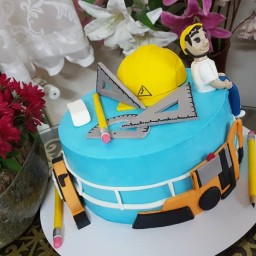 کیک تولد با تم مهندس