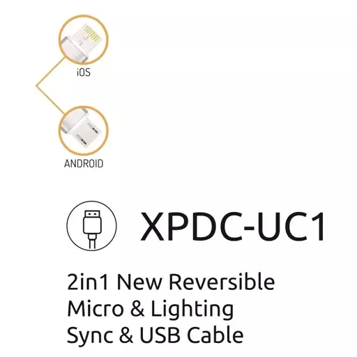 کابل شارژ دوکاره اکسپلور قابل استفاده همزمان برای اندروید و اپل 