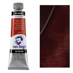 رنگ روغن ون گوگ TRANSPARENT OXIDE RED حجم 40 میل کد 378 سری 2