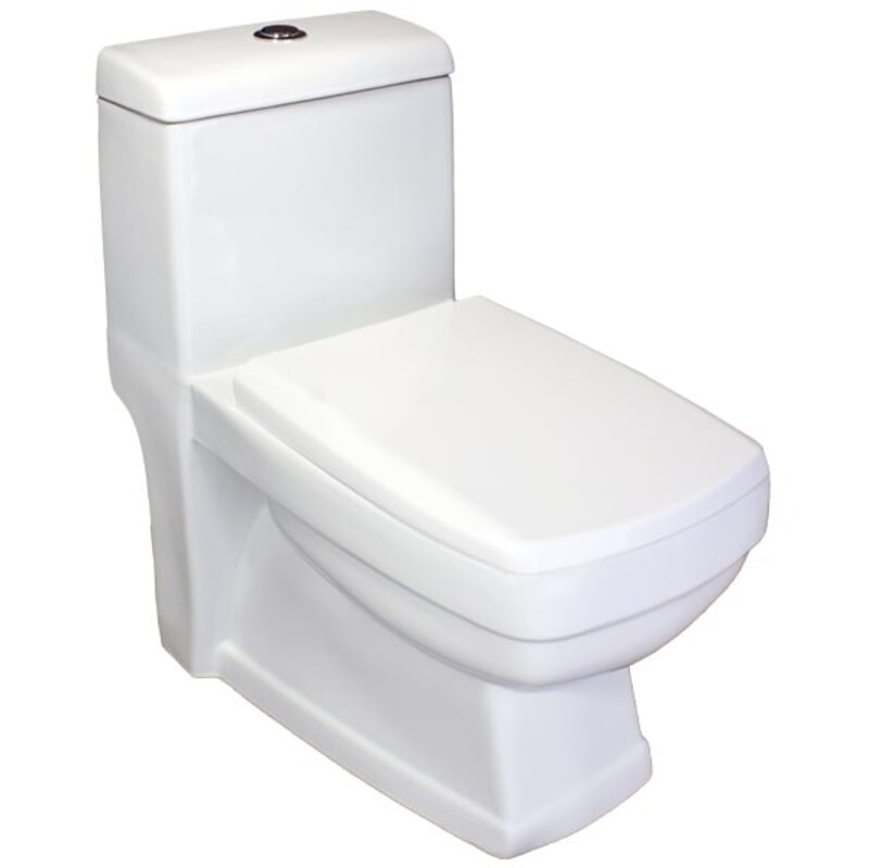 توالت فرنگی کاتیا رنگ سفید خروجی 10 سه شوتینگ