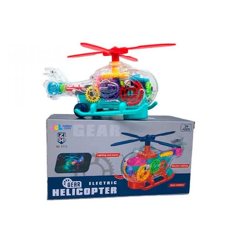 هلیکوپتر بازی مدل چرخ دنده ای موزیکال کد 0713