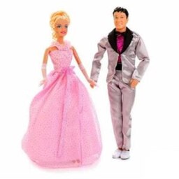عروسک باربی عروس و داماد برند دفا مدل 20991