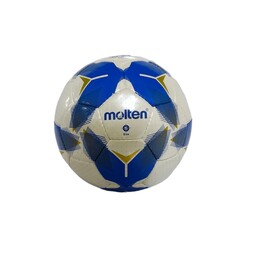 توپ فوتبال مولتن سایز 5 مناسب برای زمین چمن رویه ساخت ژاپن و تیوپ ساخت پاکستان 