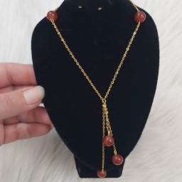 گردنبند آویز دار زنانه دارای رنگبندی دلخواه