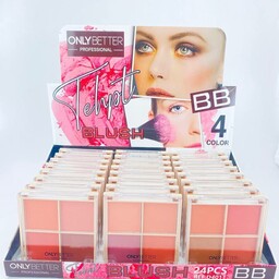 پالت رژگونه چهار رنگ انلی بتر
Only better Blush 
دارای 3 شماره
