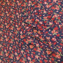 ست روسری و ساق دست سورمه ای گلدار