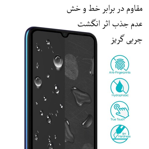 گلس سرامیکی مات مناسب برای گوشی موبایل سامسونگ Galaxy A32 4G پک 3 عددی