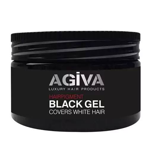 ژل موی سیاه آگیوا پوشاننده مو های سفید Agiva Black Gel ژل موی سیاه 