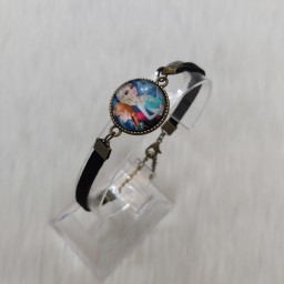 دستبند دخترانه رزین مدل فروزن طرح السا و آنا کد rezfro111