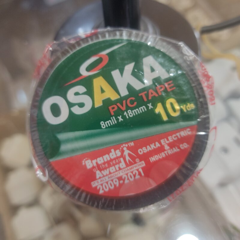 فروش عمده چسب برق مشکی  اوساکا اصل  ژاپن بسته بندی 10عددی