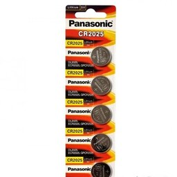 باتری سکه ای Panasonic مدل CR2025 (کارتی 5 تایی)