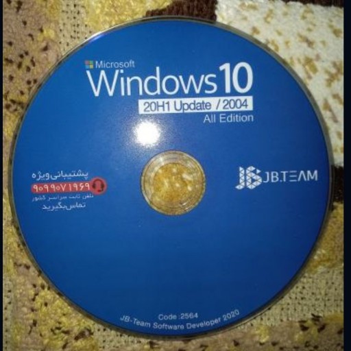 سیستم عامل Windows 10 + Driver Pack 2021 نشر جی بی تیم