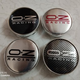 4عدد کاپ رینگ oz racing مدل اسپرت برند اوزد ریسینگ چرخ ماشین اسپورت درپوش تورینگی چرخ مارک لوگو او زد