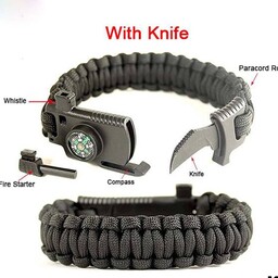 دستبند چاقو دار پاراکورد مدل knife paracord

