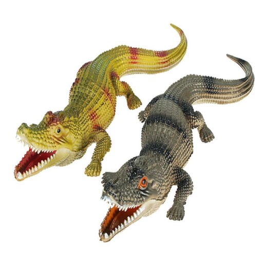 اسباب بازی حیوانات مدل تمساح( سایز بزرگ) حدود 25سانت
