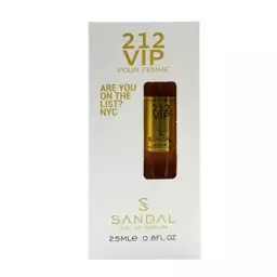  عطر جیبی زنانه صندل مدل 212 VIP حجم 25 میل 