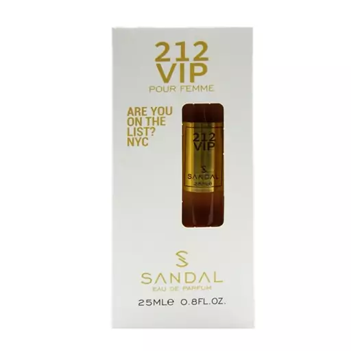  عطر جیبی زنانه صندل مدل 212 VIP حجم 25 میل 