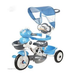 سه چرخه کودک ربات رنگ آبی 