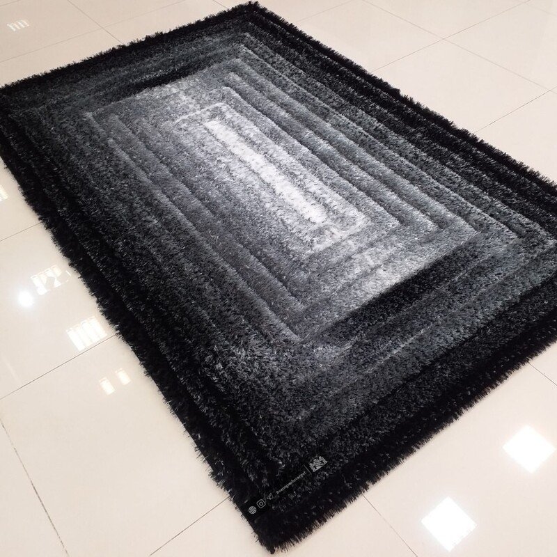 شگی سه بعدی طرح دار جدید فرش بزرگمهر با الیاف ترک