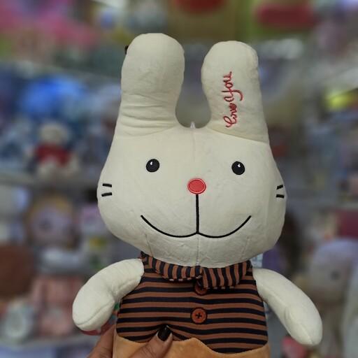 عروسک نانو پولیشی اورجینال خرگوش پاچرمی 45 سانت عروسک خرگوش عروسک خرگوش پولیشی 
