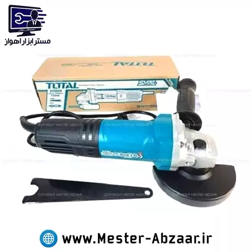 مینی فرز کلید بغل 750 وات توتال دسته کوتاه مدل TOTAL TG10711556