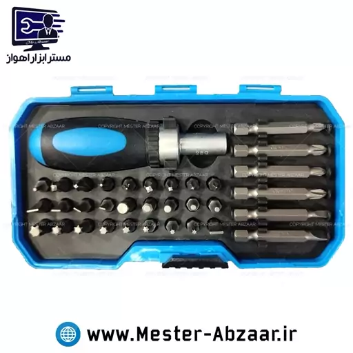 پیچ گوشتی جغجغه ای 35 تکه خانگی مدل 35PC HOME TOOLS