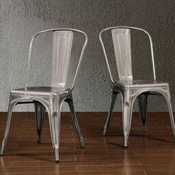 صندلی فلزی تولیکس  رنگ آیرون متال ، ارسال به سراسر کشور بصورت پس کرایه