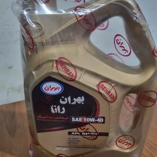 روغن موتور بهران رانا مدل 10w-40 با کیفیت SM نیمه سنتتیک  4 لیتری 