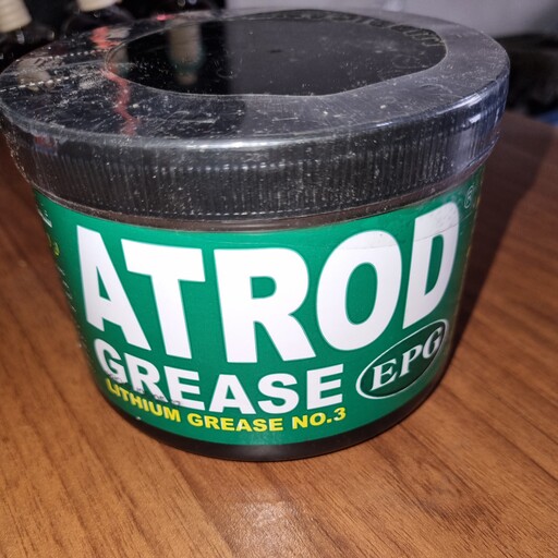 گریس450 گرمی  ATROD  مناسب  برای گریس کاری بلبرینگ .چرخ .انواع لولا با رنگ سبز