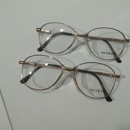 عینک طبی فلزی زنانه برندMENRAD روبینی یک تکه و سبک 