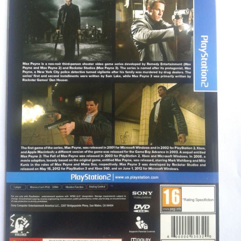 بازی پلی استیشن 2 Max Payne