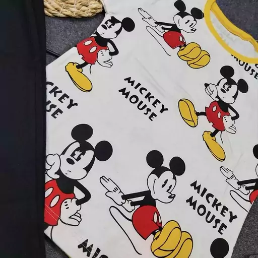 تیشرت شلوارک دخترانه Mickey Mouse