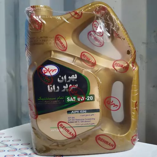 روغن موتور بهران سوپر رانا 0w-20با کیفیت sn چهار لیتری